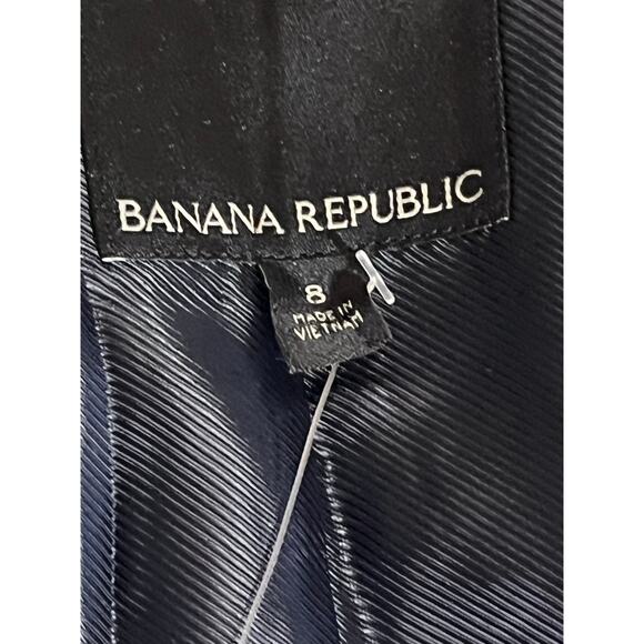 Banana Republic NWT Women’s Black & White Striped Vest, Size 8 - Picture 3 of 7